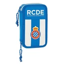 Κασετίνα για τα Μολύβια RCD Espanyol Μπλε Λευκό 12.5 x 19.5 x 4 cm (28 Τεμάχια)