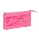 Τριπλή Κασετίνα BlackFit8 Glow up Ροζ (22 x 12 x 3 cm)