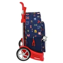 Σχολική Τσάντα με Ρόδες Mickey Mouse Clubhouse Only one Ναυτικό Μπλε 33 x 42 x 14 cm