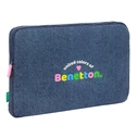 Κάλυμμα για Laptop Benetton Denim Μπλε 15,6'' 39,5 x 27,5 x 3,5 cm