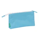 Τριπλή Κασετίνα Benetton Spring Sky μπλε 22 x 12 x 3 cm