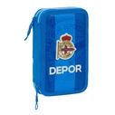 Κασετίνα για τα Μολύβια R. C. Deportivo de La Coru?a Μπλε 12.5 x 19.5 x 4 cm (28 Τεμάχια)