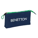 Κασετίνα Benetton Green Ναυτικό Μπλε 22 x 12 x 3 cm