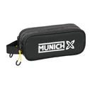 Διπλή Κασετίνα Munich Topo Μαύρο 21 x 8 x 6 cm