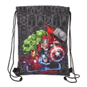 Παιδική Τσάντα με Σχοινιά The Avengers Vendetta Μαύρο 26 x 34 x 1 cm