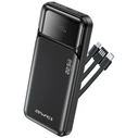 AWEI PA-91 10000mAh Powerbank 22.5W PD 2xUSB-C black + cable