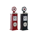 Bordklokke DKD Home Decor Κρυστάλλινο Σίδερο Βενζίνη (2 pcs) (12 x 8 x 35 cm)