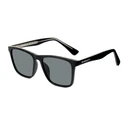 Bobroff Ανδρικά Γυαλιά Ηλίου με Μαύρο Κοκκάλινο Σκελετό και Μαύρο Φακό