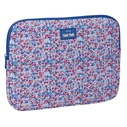Κάλυμμα για Laptop Nait Nait Flores coimbra azul Μπλε 34 x 25 x 2 cm