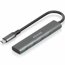 Aisens USB 2.0 Hub 4 Θυρών με σύνδεση USB-A Γκρι (A109-0943)