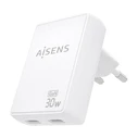 Φορτιστής Τοίχου Aisens ASCH-65W2P077-W Λευκό 65 W