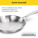 Castey Frying Pan E-S30 Grey Stainless Steel 30 cm