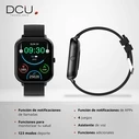 Smartwatch DCU CURVED GLASS PRO 1,83" Μαύρο