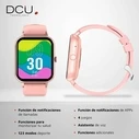 Smartwatch DCU CURVED GLASS PRO Ροζ