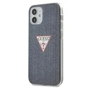 Guess GUHCP12SPCUJULDB Apple iPhone 12 mini dark blue hardcase Jeans Collection