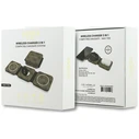 Guess 4G 15W MagSafe 3-in-1 Wireless Charger Brown