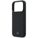 Mercedes Leather Mesh with Bow Line MagSafe Apple iPhone 17 Pro black