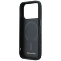 Mercedes Leather Mesh with Bow Line MagSafe Apple iPhone 17 Pro black
