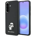 Karl Lagerfeld Saffiano w/ Karl&Choupette Metal Logo Samsung Galaxy A57 5G black