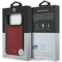 Mercedes Leather Mesh with Bow Line MagSafe Apple iPhone 17 Pro red
