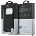 Mercedes Leather Mesh with Bow Line MagSafe Apple iPhone 17 Pro Max black