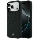 Mercedes Leather with Crossed Lines MagSafe Apple iPhone 17 Pro black
