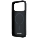 Mercedes Leather with Crossed Lines MagSafe Apple iPhone 17 Pro black