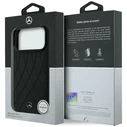 Mercedes Leather with Crossed Lines MagSafe Apple iPhone 17 Pro black