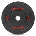 Δίσκος Amila Black R Bumper Slim 50mm 5Kg