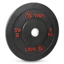 Δίσκος Amila Black R Bumper Slim 50mm 5Kg