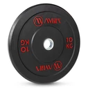 Δίσκος Amila Black R Bumper Slim 50mm 10Kg