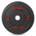 Δίσκος Amila Black R Bumper Slim 50mm 15Kg