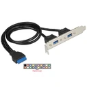 Κάρτα Επέκτασης USB Delock 3.0 2x Type-A female σε 19pin header female