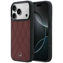Mercedes Leather with Crossed Lines MagSafe Apple iPhone 17 Pro Max red