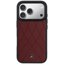 Mercedes Leather with Crossed Lines MagSafe Apple iPhone 17 Pro Max red
