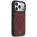 Mercedes Leather with Crossed Lines MagSafe Apple iPhone 17 Pro Max red