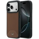 Mercedes Leather Wood Effect and Curve MagSafe Apple iPhone 17 Pro camel