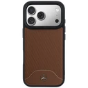 Mercedes Leather Wood Effect and Curve MagSafe Apple iPhone 17 Pro camel