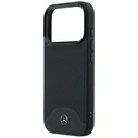 Mercedes Leather Wood Effect and Curve MagSafe Apple iPhone 17 Pro black