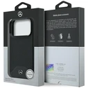 Mercedes Leather Wood Effect and Curve MagSafe Apple iPhone 17 Pro black