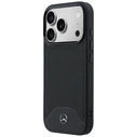 Mercedes Leather Wood Effect and Curve MagSafe Apple iPhone 17 Pro Max black