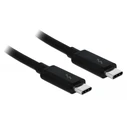 Καλώδιο USB Delock Type-C 84846, Thunderbolt3, 100W, 20Gbps, 1.5m, μαύρο