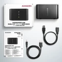 Docking Station Axagon Adsa-D25, Usb 3. 2 Gen 1 2xsata 6g 2.5in