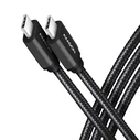 Καλώδιο Axagon Bucm3-Cm10ab Usb-C Usb-C 3.2 Gen 1 1m Pd 60w 3a Alu Braid Black