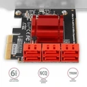 Κάρτα PCIe Controller 6x Internal Sata 6g Port + Lp Pces-Sa6