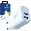 3MK FlowPower Wall Charger 2xUSB-A 10W 2.4A white
