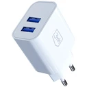 3MK FlowPower Wall Charger 2xUSB-A 10W 2.4A white