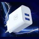 3MK FlowPower Wall Charger 2xUSB-A 10W 2.4A white
