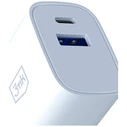3MK FlowPower USB-A + USB-C 30W PD 3.0 QC4+ Wall Charger White