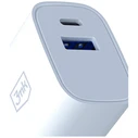 3MK FlowPower USB-A + USB-C 30W PD 3.0 QC4+ Wall Charger White